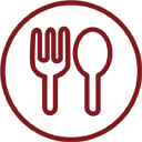 Ícone do segmento de alimentos e bebidas